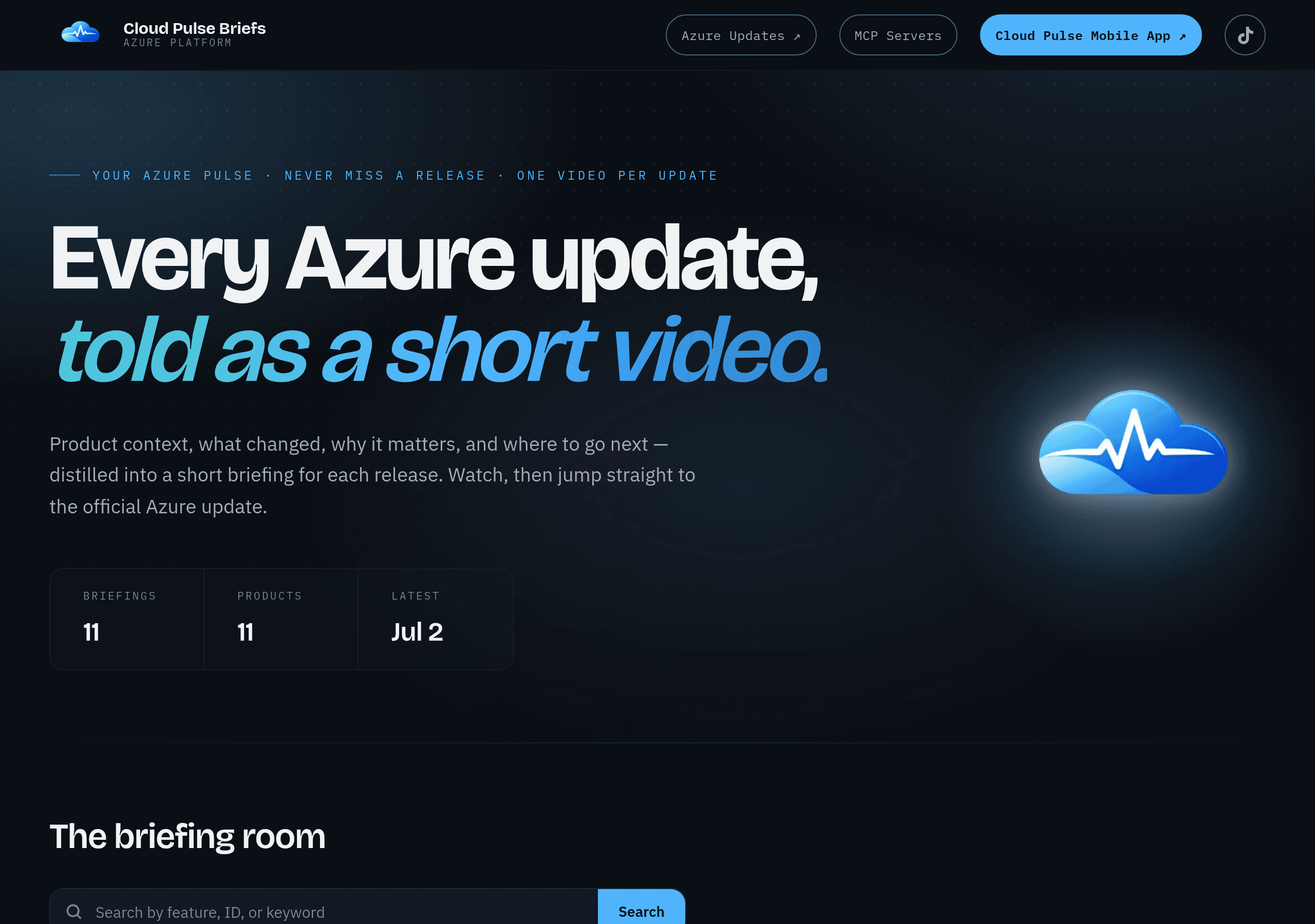 Cloud Pulse Briefs screenshot